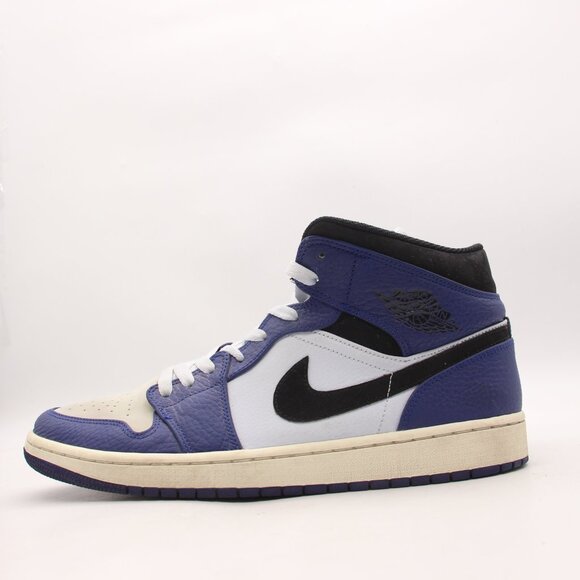 Nike Air Jordan Men's 12 Deep Royal Blue Leather Athletic Sneakers 852542-400 - Picture 4 of 10